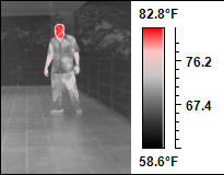 red hot thermal fusion image